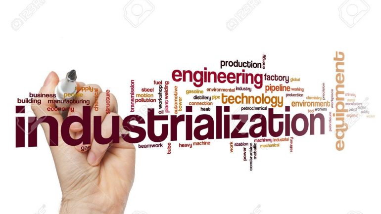 Industrialization word cloud
